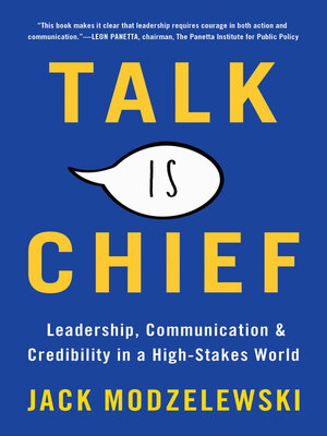 cover image of Talk Is Chief